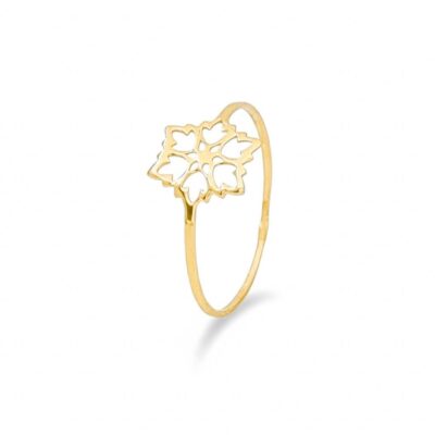 انگشتر طلا گل یخ