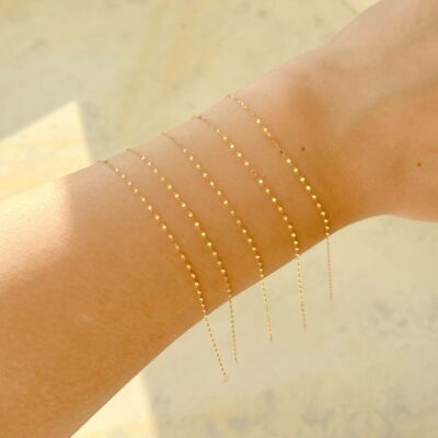 دستبند طلا پولکی