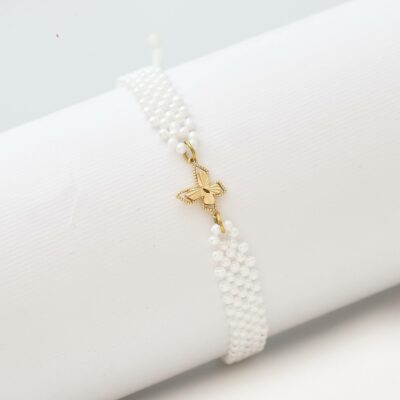 دستبند طلا پروانه تراش