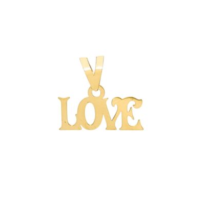 پلاک طلا حرف لاو