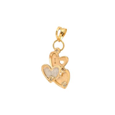 پلاک طلا سه قلب