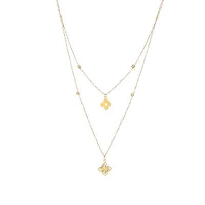 گردنبند طلا روبرتو و گل