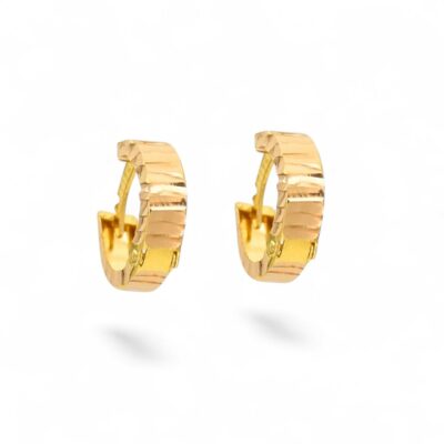 گوشواره طلا حلقه ای تراش x