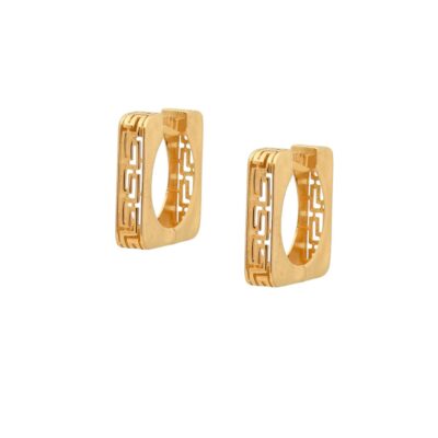 گوشواره طلا امگا مربع ورساچی