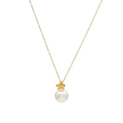 گردنبند طلا گل مروارید